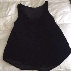 Black velvet tank